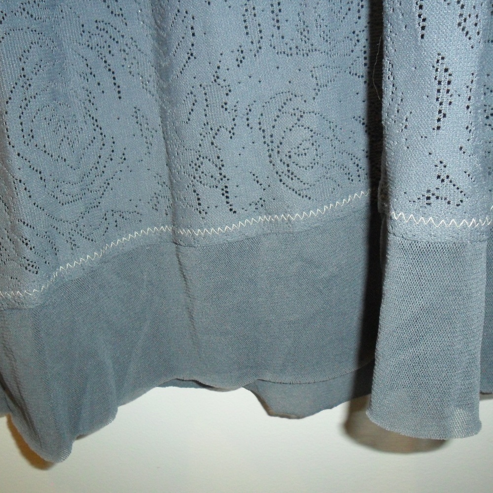 Free People Gray Lace and Mesh Dress Size Medium - Picture 6 of 6